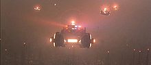 Blade Runner flying police cars