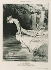 Le beau narcisse, Honore Daumier