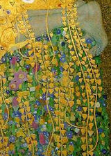 Gustav Klimt, The Kiss, detail