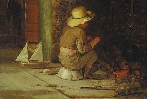 George Henry, By the Fire