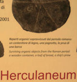 Information Plaque at Herculaneum