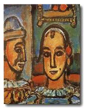 Rouault, Heads of two Clowns