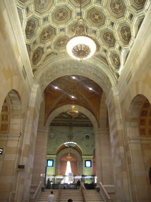 Entrance to Royal Bank, 360 St. James Street Branch