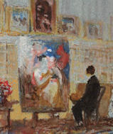 Turner, Artist and Portrait, detail