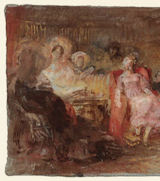 Turner, Conversation in the White Library, cropped