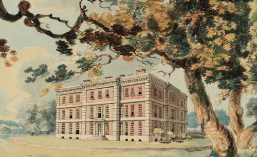 Turner, Radley Hall from the South-East, cropped