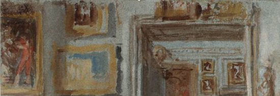 JMW Turner ??c. 1787-8, Somerset Room, detail