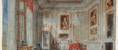 JMW Turner, White and Gold Room at Petworth, cropped
