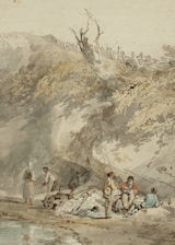 Turner, Workmen Lunching, detail